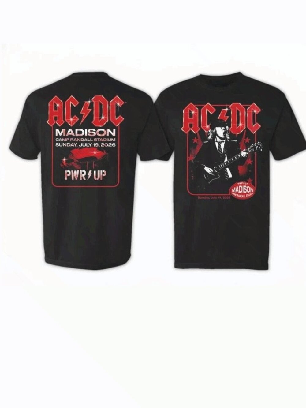 Madison WI PWR Up Tour 2026 Camp Randall Stadium Event T-Shirt